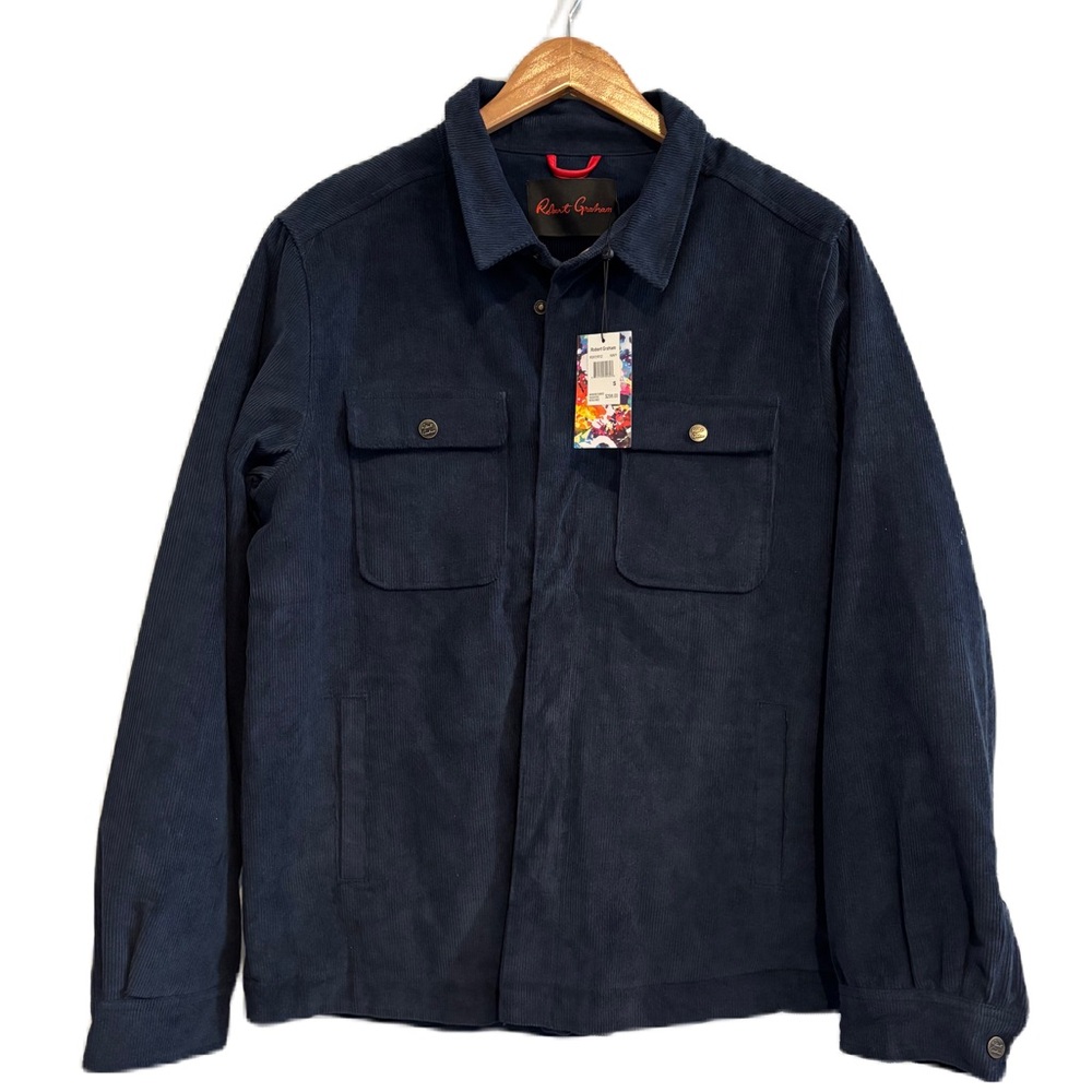 Robert Graham Men's Navy Corduroy Jacket Size Small MSRP $298